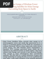 Solar Wireless Power Satellite Model