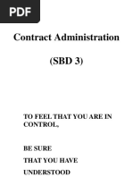 Contract Administration-Sbd - 3