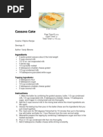 Cassava Cake: Ingredients