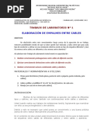 T Lab #1 - Elaboración de Empalmes Electricos