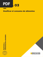 Dosificar El Consumo de Alimentos