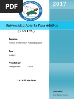 Tarea 1 de Practica de Intervencion Psicopedagogica 1