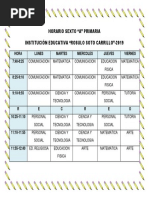 Horario Sexto