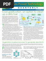 Gas Power Technology: Coal Gasification, An Option To Clean Up A Dirty Fuel