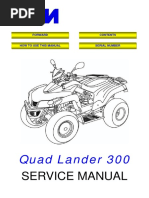 SYM QUADLANDER 300 Service Manual PDF