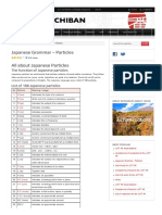 Japanese Grammar - Particles - NIHONGO ICHIBAN PDF