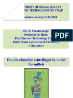 Development of Small Millet Processing Technology by TNAU DR Varadharaju