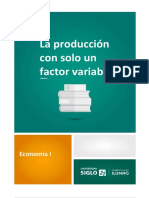 La Produccion Con Un Solo Factor Variable