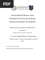 La Crisis Independentista La Larga Espera. (Resumen) - Halperin Donghi, Tulio. Historia Contemporánea de América Latina.