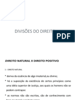 IED - Divisões Do Direito