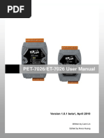 PET-7026/ET-7026 User Manual: Version 1.0.1 Beta1, April 2010