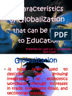 Characteristics of Globalization That Can Be Linked To Education