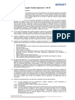 Benteler Supplier Quality Agreement PDF