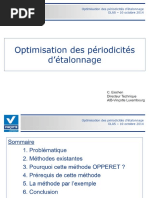 Optimisation Des Périodicités D Étalonnage PDF