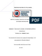 Los Maestros de Escuela y Las Causales de Desprestigio Desde El Pensamiento de T. Adorno