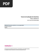 02 - Teste 10 - Elementos - Quimicos - Sua - Organizacao - v1 Nov 2018