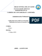 Aplicación de NIIF en El Ecuador