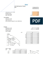 Project: Pikhuwa Khola Hydropower Project Location: Bhojpur, Nepal Designed By: Date: 4/26/2019 Reviewed By: Input