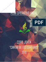 Plan Anual de Actividades Coro Joven