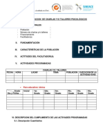 Informe de Ejecucion Charlas - Talleres