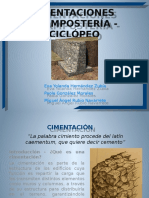 Cimentaciones Mamposteria y Ciclopeo PDF