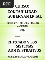 Unidad 01 El Estado y Los Sistemas Administrativos 2019-1 PDF