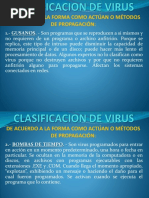 Clasificacion y Metodos de Propagacion de Virus