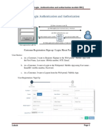 Login and Authentication and Authorization Srs