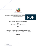 Expression of Interest (Eoi) Document For Short Listingof Consulting Firms For