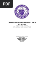 Case Digest Compilation in Labor Relations: Week 9 Cases - Group 3 Atty. Carlisle Marie Anselyn Fabie