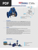 Valvula Sostenedora de Presion Serie 800 Sotermic