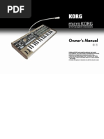 MicroKORG Manual