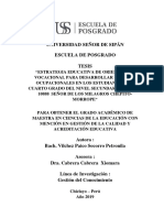 Tesis."ESTRATEGIA EDUCATIVA DE ORIENTACIÓN VOCACIONAL PARA DESARROLLAR PERFILES OCUPACIONALES DEL 4TO SEC DE LA I.E 10888 SEÑOR DE LOS MILAGROS CHEPITOMORROPE.2019 PDF