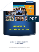 Informe de Gestión 2015-2018 Ugel Sullana PDF