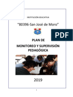 Plan de Monitoreo y Supervisión Pedagógica 2019 I.E SJM