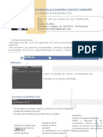 CV Jhordan Alejandro Zarate Ormeño