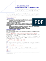 Comandos Estadistica en R