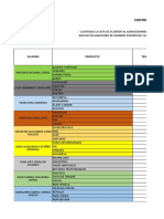 Control y Aprovisionamiento de Materias Primas