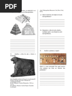 Avaliação - Arte Mesopotâmica e Egípcia