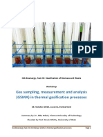 Gas Sampling, Measurement and Analysis (GSMA) in Thermal Gasification Processes