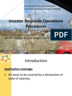 NCDDP Disaster Response Operations Manual (DROM)