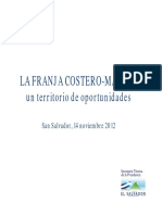 LA FRANJA COSTERO MARINA Un Territorio de Oportunidades