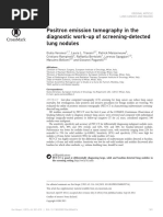 Positron Emission Tomography in The Diagnostic Work-Up of Screening-Detected Lung Nodules