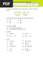 Ficha - Preparacao - Teste - (Números Racioais) PDF