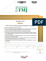 FMJ - 2017 - Conhecimentos Específicos e Redação