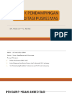 Teknik Pendampingan Akreditasi Puskesmas Pormiki