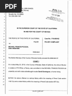 Felony Complaint Against Michael Francis Pocock