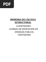 Memoria de Calculo Estructural - Vertedero Presa Chacaltaya