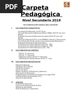 Insumos de La Carpeta Pedag 2019