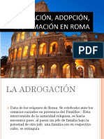 Adrogacion, Adopcion y Legitimacion en Roma